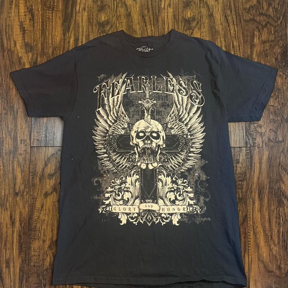 Unbranded Men's Black and Grey T-shirt
